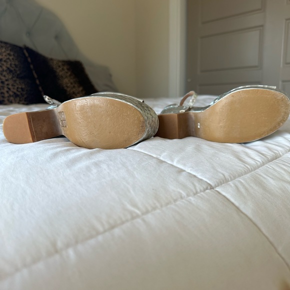 Jeffrey Campbell Holographic Platform Heels Y2K Vintage - Picture 4 of 13